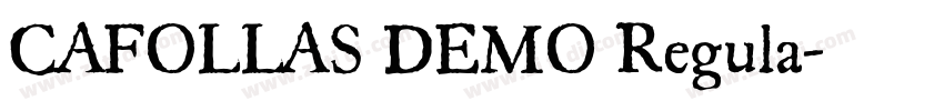 CAFOLLAS DEMO Regula字体转换